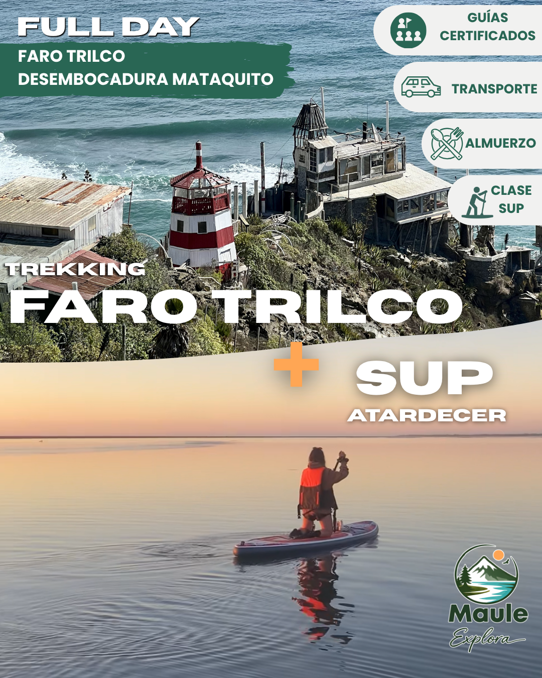 Faro Trilco + SUP Río Mataquito